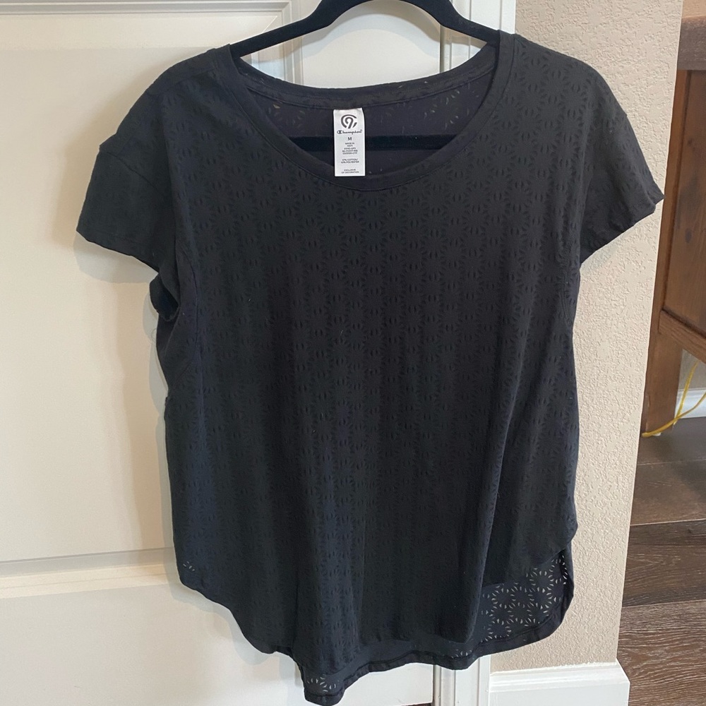 Black Activewear T-Shirt Size Medium